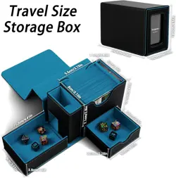 MTG Commander Deck Box w/ Dice Tower Fits 100 Double-Sleeved Cards - Image 3