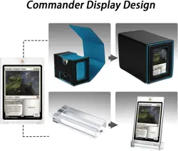 MTG Commander Deck Box w/ Dice Tower Fits 100 Double-Sleeved Cards - Image 5