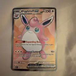 Pokemon TCG Scarlet & Violet Wigglytuff EX 187/165 Full Art Ultra Rare Holo Card - Image 1