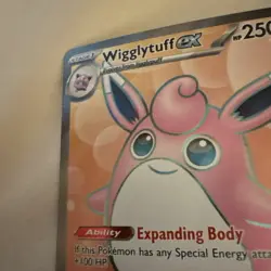 Pokemon TCG Scarlet & Violet Wigglytuff EX 187/165 Full Art Ultra Rare Holo Card - Image 2