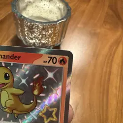 Pokemon Charmander Holo Rare Shiny Card 109/091 Paldean Fates SV4.5 - Image 4