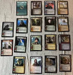 LOT #10 - Exclusive - Lord of the Rings TCG : 18x Elvish Tengwar Cards - Image 3