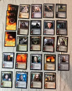LOT #9 - Exclusive - Lord of the Rings TCG : 25x Elvish Tengwar + Promo Cards - Image 1