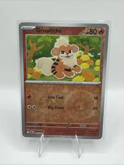 Pokemon TCG Card - Growlithe 27/182 Reverse Holo | Common | 2025 Destined Rivals - Image 1
