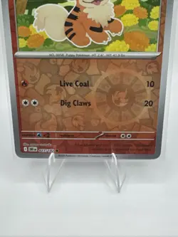 Pokemon TCG Card - Growlithe 27/182 Reverse Holo | Common | 2025 Destined Rivals - Image 3