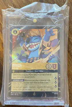 Disney Lorcana Stitch Rock Star Holo Card 3/DIS 9 Epcot Festival of Arts Promo - Image 4