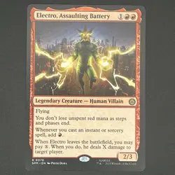 Electro, Assaulting Battery R Marvel's Spider-Man 76 NM Non-Foil - Image 3