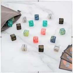 60 Pieces MTG Dice Set with Keyword Token Dice & Plus 1 Life Counter & Shield... - Image 5