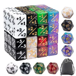 56 Pieces MTG Counter Dice Set in 8 Colors, 48 Pieces Life Counters Tokens Di... - Image 1