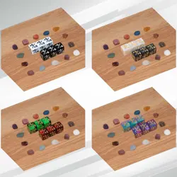 56 Pieces MTG Counter Dice Set in 8 Colors, 48 Pieces Life Counters Tokens Di... - Image 4