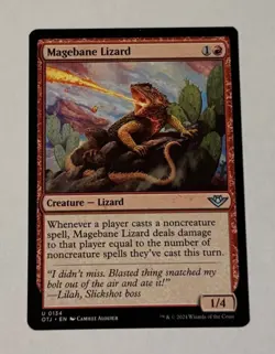 MTG Magebane Lizard - Outlaws of Thunder Junction LP - Image 1
