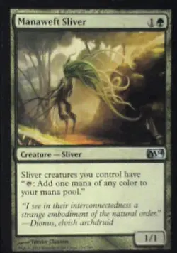 Manaweft Sliver - Magic 2014 (M14): #184, Magic: The Gathering Lp C285 - Image 1