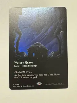 MTG - Watery Grave - Edge of Eternities EOE 0286 Borderless Foil Rare - Image 1