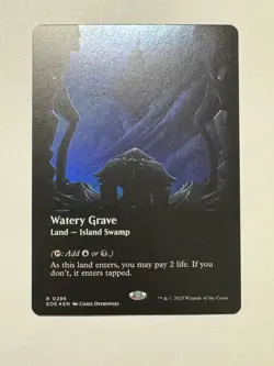 MTG - Watery Grave - Edge of Eternities EOE 0286 Borderless Foil Rare - Image 3