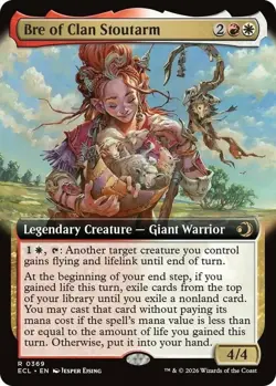 MTG Lorwyn Eclipsed Bre of Clan Stoutarm 0369 Extended Art NM - Image 1