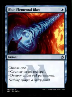 Blue Elemental Blast LP Light Play Masters 25 MTG [10901] - Image 1