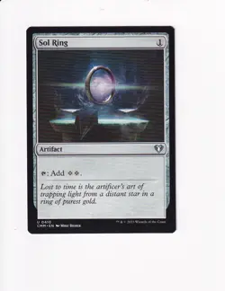2023 MTG MAGIC COMMANDER MASTERS COMMANDER SLIVER SWARM SOL RING - Image 1