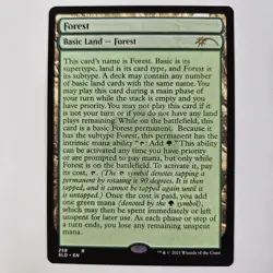 Forest (258) Secret Lair Full-Text Land MTG Magic Non-Foil - Image 1