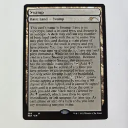 Swamp (256) Secret Lair Full-Text Land MTG Magic Non-Foil - Image 1