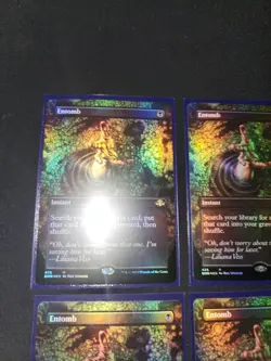 4X PLAYSET NM MTG Magic Entomb FOIL BORDERLESS (426/521) Dominaria Remastered - Image 4