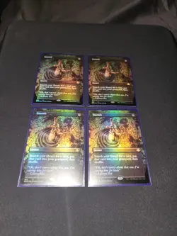 4X PLAYSET NM MTG Magic Entomb FOIL BORDERLESS (426/521) Dominaria Remastered - Image 5