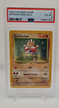 Hitmonchan 7/102 - Graded 6 by PSA - Pokemon TCG Base Set Holo - Image 1