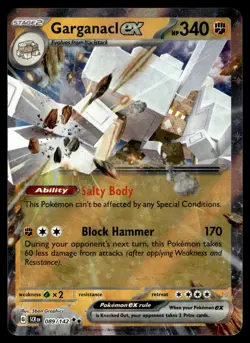 GARGANACL EX - 89/142 Double Rare Stellar Crown Pokemon Holo NM - Image 1