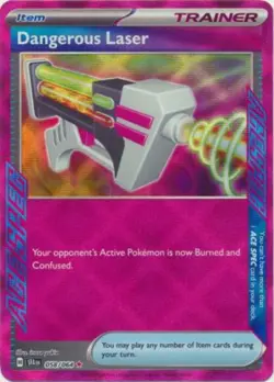 x1 Dangerous Laser - 058/064 - Ace Rare Pokemon Shrouded Fable M/NM - Image 1
