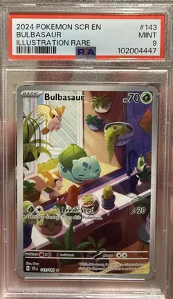 Pokemon TCG Bulbasaur Stellar Crown Illustration - Image 1