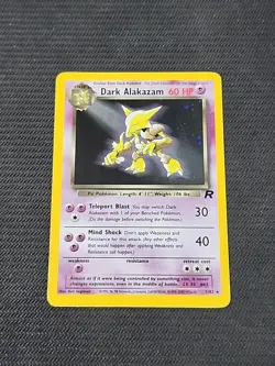 Pokemon Team Rocket "Dark Alakazam" 1/82 / Holo Rare / Lightly Played - Image 1