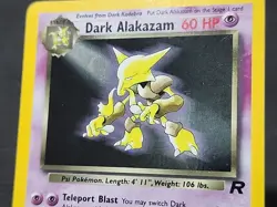 Pokemon Team Rocket "Dark Alakazam" 1/82 / Holo Rare / Lightly Played - Image 2