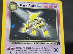 Pokemon Team Rocket "Dark Alakazam" 1/82 / Holo Rare / Lightly Played - Image 3