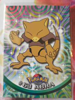 1999 Pokemon Topps Series 1 #63 Abra Straight From Pack to Sleeve NM Vintage - Image 1