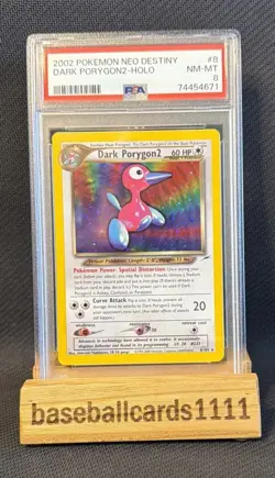 2002 Pokemon Neo Destiny Dark Porygon2 Holo PSA 8 NM-MT 🔥 P1 - Image 1