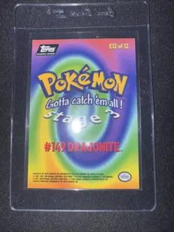 Dragonite E12 Topps Pokemon the First Movie 1999 Near Mint NM Holo Foil - Image 2