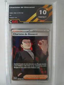 Carte pokemon FRANCAIS Charisme de Giovanni (MEW 197) 151 CGG 10 26040090 - Image 1
