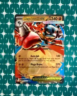 Pokemon TCG - Mega Lucario ex 077/132 Double Rare - Mega Evolution - Near Mint - Image 1