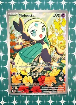 Meloetta MEP026 Phantasmal Flames Pokemon Illustration Rare Black Star Promo NM - Image 1