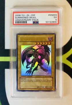 Yugioh PSA 5 MINT Summoned Skull YAP1-EN003 Ultra Rare Anniversary Pack 2008 - Image 1