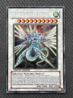 Yugioh Majestic Star Dragon Limited Edition Secret Rare CT06-EN003 LP/NM - Image 1