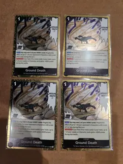 4x Ground Death Event OP14-096 Rare Playset OPTCG One Piece - Image 1