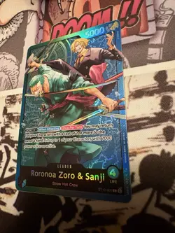 One Piece CCG Roronoa Zoro & Sanji Leader ST12-001 English - Image 2