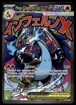 Pokemon TCG SV: Scarlet & Violet Promo Cards #023 Mega Charizard EX NM - Image 1