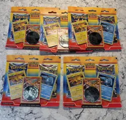 Brand New 5 Sealed Packs Pokemon TCG Zapdos Moltres Articuno Promo Blister Cards - Image 1