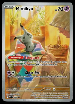 Pokemon Card - Mimikyu Scarlet & Violet Promo 075 Holo Illustration Rare - Image 1