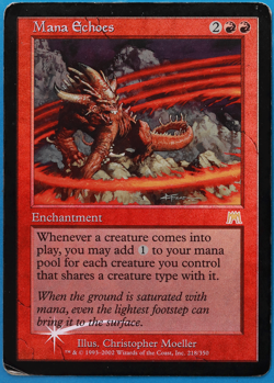 Mana Echoes FOIL Onslaught HP/DAMAGED Red Rare CARD (506245) ABUGames - Image 1
