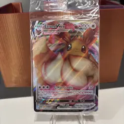 Pokemon Card Eevee VMAX SWSH087 Black Star Promo Sealed - Image 1