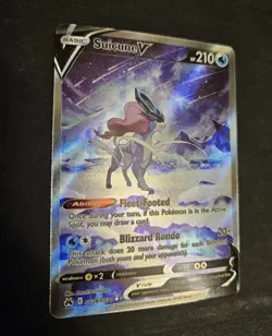 Suicune V GG38/GG70 Crown Zenith: Galarian Gallery Holo Alt Art Pokemon Card NM - Image 4