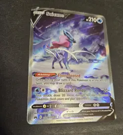 Suicune V GG38/GG70 Crown Zenith: Galarian Gallery Holo Alt Art Pokemon Card NM - Image 5