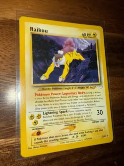 Pokemon TCG Raikou Neo Revelation Card 22/64 Unlimited Rare - Image 1